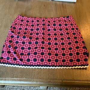 Golftini | Hot Pink & Navy Wheels Up Skort with Ric Rac Trim